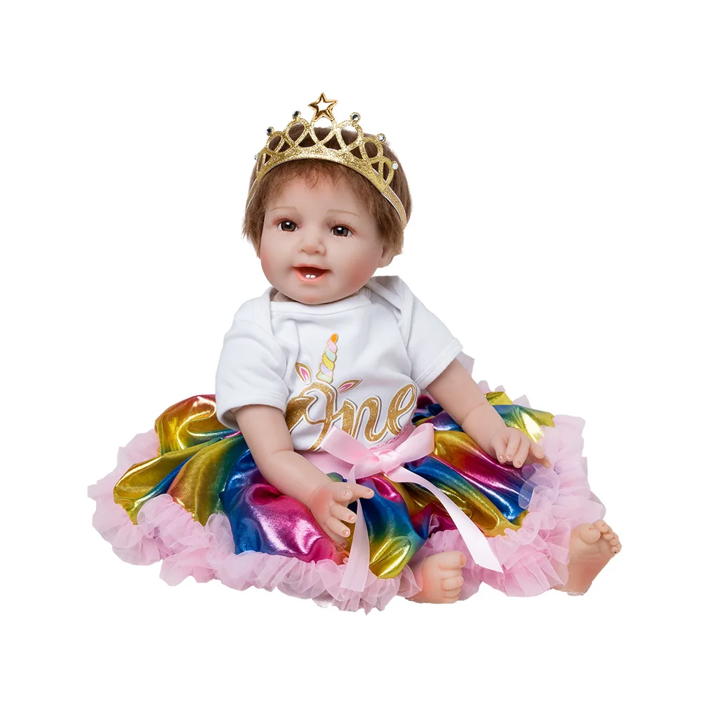 Brown Eyes Cute Baby Dolls Boneca Reborn Lol Doll Clothes set Toddler 55cm Toys For Girls Speelgoed Meisjes Bebes Reborn
Brown Eyes Cute Baby Dolls Boneca Reborn Lol Doll Clothes set Toddler 55cm Toys For Girls Speelgoed Meisjes Bebes Reborn