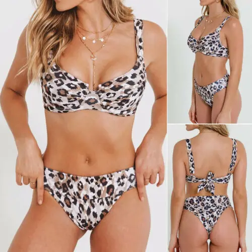 Women 2019 Sexy Leopard Steel Plate Chest Pad Swimsuit Bra Bandage Swimsuit Steel Tower Leopard Bikini Sets Swimwear
Women 2019 Sexy Leopard Steel Plate Chest Pad Swimsuit Bra Bandage Swimsuit Steel Tower Leopard Bikini Sets Swimwear