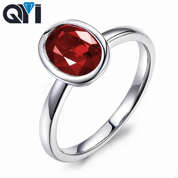 QYI 925 Sterling Silver Solitaire Simulated Ruby Rings 2ct Oval Cut Red Sona Stone Jewelry Women Engagement Wedding Rings
QYI 925 Sterling Silver Solitaire Simulated Ruby Rings 2ct Oval Cut Red Sona Stone Jewelry Women Engagement Wedding Rings