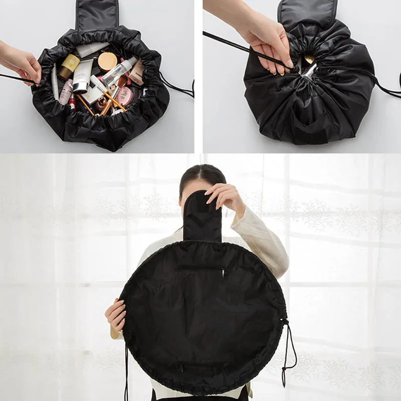 Fashion Travel Folding Makeup Bags Waterproof Solid Color Drawstring Women Ladies Cosmetics Pouch Bag For Makeup Tool Kits
Fashion Travel Folding Makeup Bags Waterproof Solid Color Drawstring Women Ladies Cosmetics Pouch Bag For Makeup Tool Kits