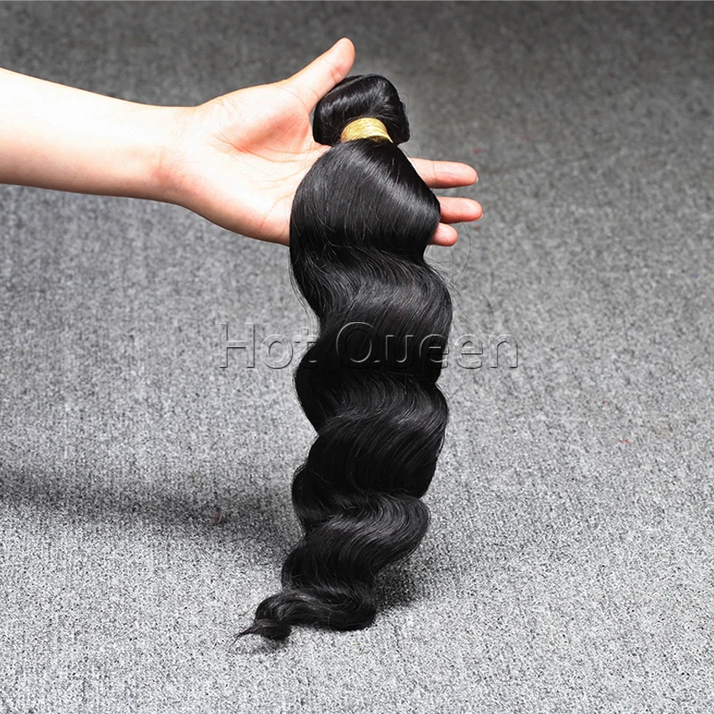 

6A Unprocessed Brazilian Virgin Hair Wavy Virgin Brazilian Hair Human Hair Weave Wavy Brazilian Wavy Double Hair Weft 1 pcs