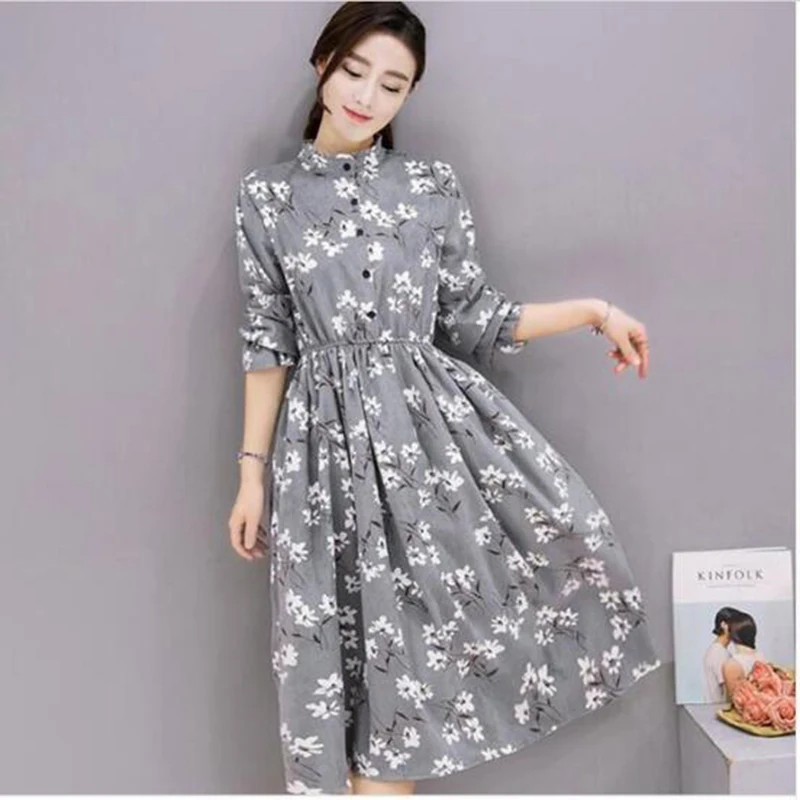Corduroy High Elastic Waist Vintage Dress A-line Style Women Full Sleeve Flower Plaid Print Dresses Slim Feminino 18 Colors
Corduroy High Elastic Waist Vintage Dress A-line Style Women Full Sleeve Flower Plaid Print Dresses Slim Feminino 18 Colors