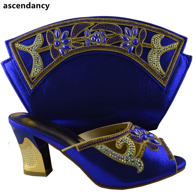 Royal Blue Italian Shoes with Matching Bag Set African Shoes and Bag Set To Match for Parties Nigerian Women Wedding Shoes Bag
Royal Blue Italian Shoes with Matching Bag Set African Shoes and Bag Set To Match for Parties Nigerian Women Wedding Shoes Bag