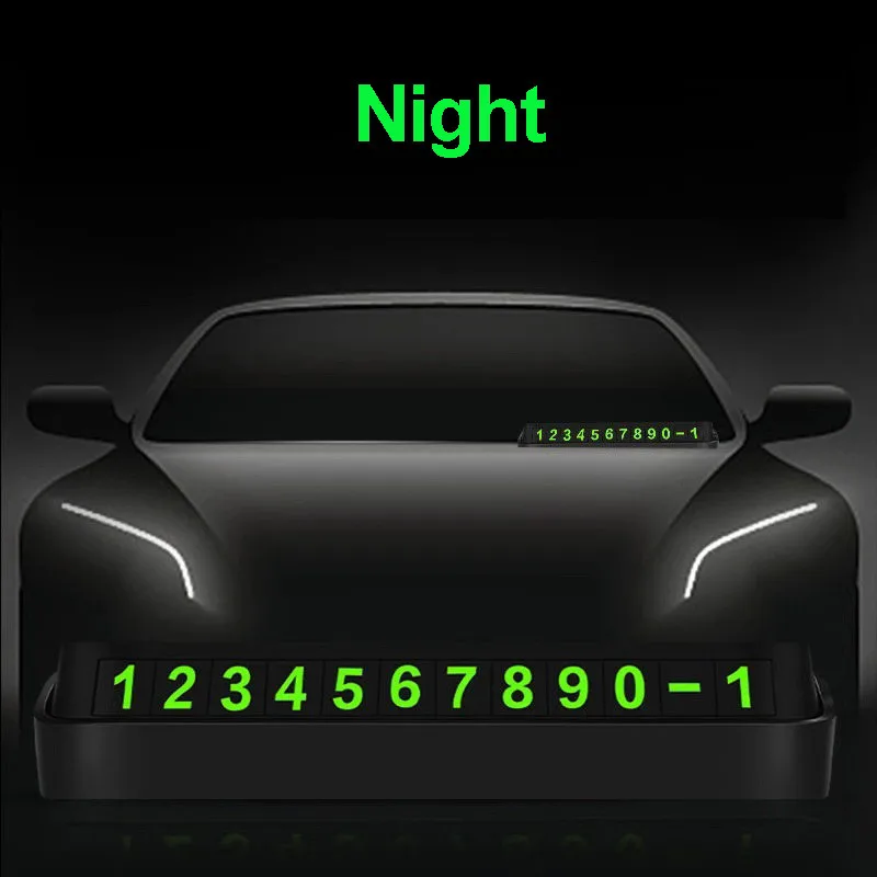 Car Parking Card Luminous Phone Number Plate Stickers Night Light Temporary Car Park Stop in Car-Styling Automobile Car Stickers
Car Parking Card Luminous Phone Number Plate Stickers Night Light Temporary Car Park Stop in Car-Styling Automobile Car Stickers