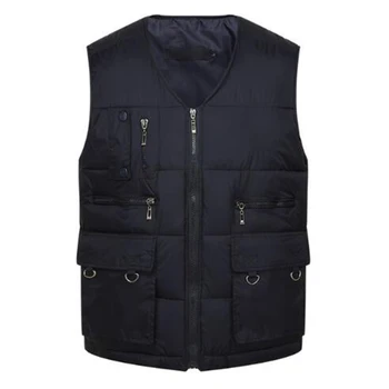 Winter Men Cotton Warm Vest Waistcoat Male Sleeveless Jacket With Many Pockets Vest Casual Baggy Zipper For Man Plus Size S-3XL
Winter Men Cotton Warm Vest Waistcoat Male Sleeveless Jacket With Many Pockets Vest Casual Baggy Zipper For Man Plus Size S-3XL