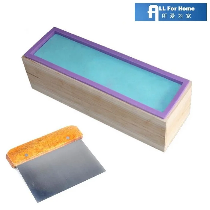 Rectangle Silicone Soap DIY Mould + Wooden Box + Stainless Steel Flat Soap Cutter Slicer Handmade 42oz 1.2kg Soap Mold Kit
Rectangle Silicone Soap DIY Mould + Wooden Box + Stainless Steel Flat Soap Cutter Slicer Handmade 42oz 1.2kg Soap Mold Kit