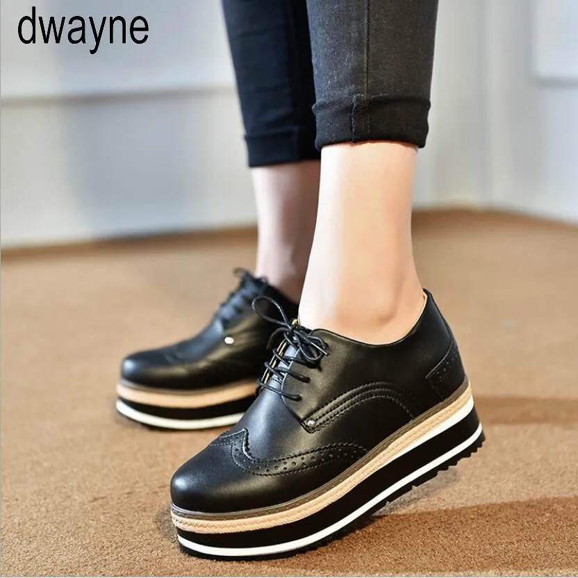 Fashion Women's Platform Genuine Leather Creepers British Goth Punk Shoes Espadrilles Bullock Carved Woman Shoes ghn89
Fashion Women's Platform Genuine Leather Creepers British Goth Punk Shoes Espadrilles Bullock Carved Woman Shoes ghn89