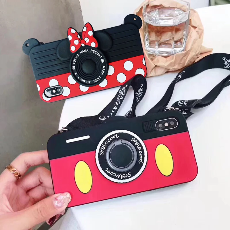 Cartoon Minnie Camera for Iphone X XR XS MAX Soft Silicone Phone Case for 7 8 6 6S Plus Anti-Knock Cute Mickey Phone Shell
Cartoon Minnie Camera for Iphone X XR XS MAX Soft Silicone Phone Case for 7 8 6 6S Plus Anti-Knock Cute Mickey Phone Shell
