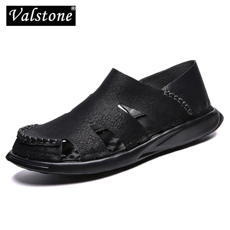 Valstone 2019 Men's Summer sandals Leather casual sneaker Microfiber casual shoes Soft comfortable for men vintage stylish Black
Valstone 2019 Men's Summer sandals Leather casual sneaker Microfiber casual shoes Soft comfortable for men vintage stylish Black