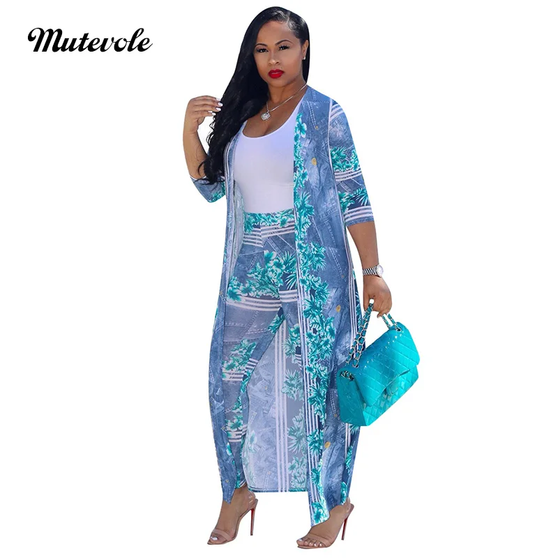 Mutevole PLUS SIZE Women Floral Print Pants Set Half Sleeve Long Top and Pants Two Piece Outfits Sexy Conjuntos Mujer Dos Piezas
Mutevole PLUS SIZE Women Floral Print Pants Set Half Sleeve Long Top and Pants Two Piece Outfits Sexy Conjuntos Mujer Dos Piezas