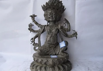USPS to USA S1127 Tibet Bronze Three Face Six-Arm Hands Ushnisha Vijaya Parnashavari Buddha Statue
USPS to USA S1127 Tibet Bronze Three Face Six-Arm Hands Ushnisha Vijaya Parnashavari Buddha Statue