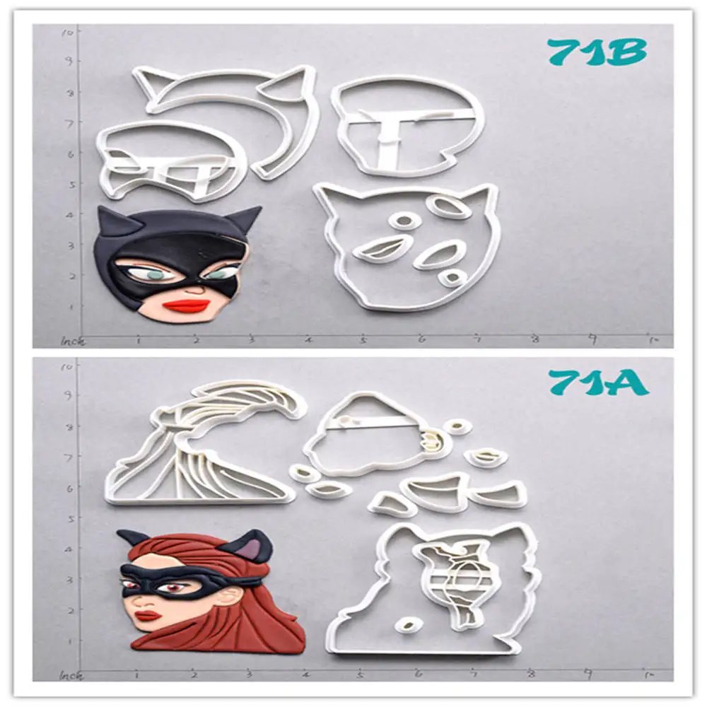 Catwoman Design Cookie Cutter Set Custom Made 3D Printed Fondant Cupcake Cutter Kitchen Accessories
Catwoman Design Cookie Cutter Set Custom Made 3D Printed Fondant Cupcake Cutter Kitchen Accessories