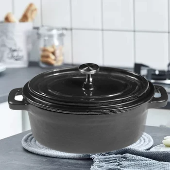 Dutch Ovens Enameled Cast Iron Covered Casserole Oval Mini Pot Panela Cooking Pot Cookware Ollas De Cocina
Dutch Ovens Enameled Cast Iron Covered Casserole Oval Mini Pot Panela Cooking Pot Cookware Ollas De Cocina