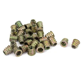 UXCELL 30 Pcs M4x10mm M5x10mm M6x10mm Zinc Plated Hex Socket Screw in Thread Insert Nut for Wood
UXCELL 30 Pcs M4x10mm M5x10mm M6x10mm Zinc Plated Hex Socket Screw in Thread Insert Nut for Wood