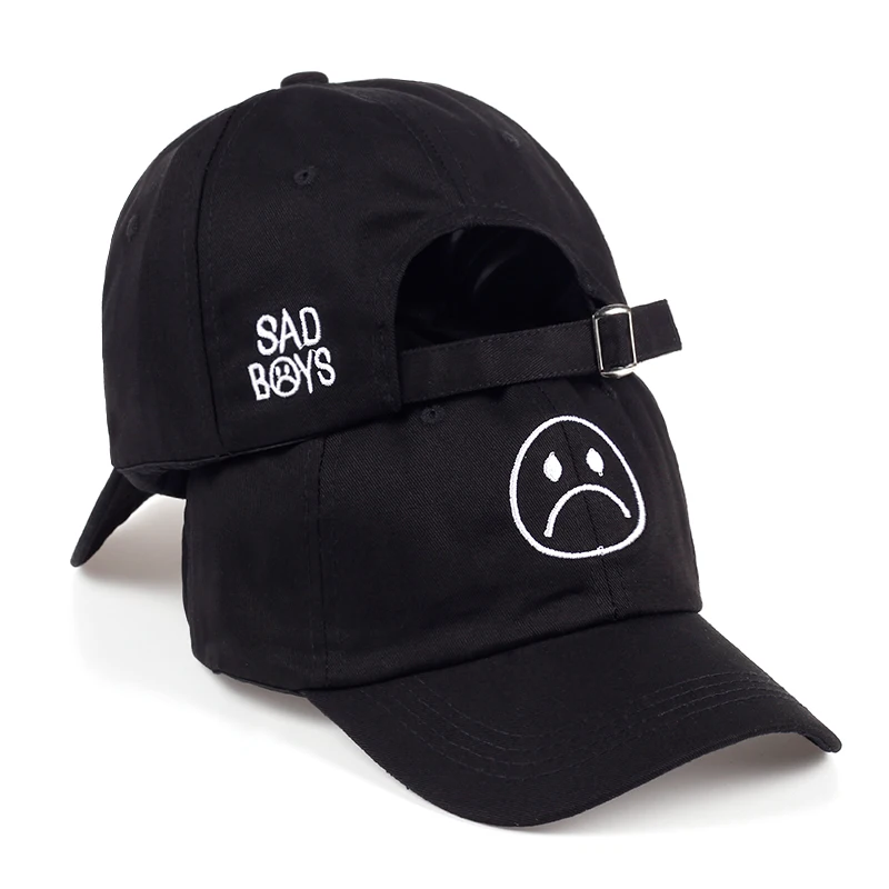 TUNICA Sad Boys Adjustable Hat crying face Baseball cap Hip hop Headwear Black Harajuku Skateboard Hats Curve Brimmed golf Caps
TUNICA Sad Boys Adjustable Hat crying face Baseball cap Hip hop Headwear Black Harajuku Skateboard Hats Curve Brimmed golf Caps
