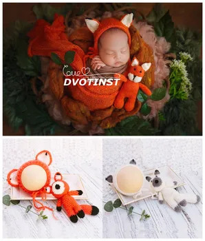 Dvotinst Newborn Baby Photography Props Hat+Fox Doll Crochet Knit Fotografia Accessory Infant Studio Shoot Photo Shower Gift
Dvotinst Newborn Baby Photography Props Hat+Fox Doll Crochet Knit Fotografia Accessory Infant Studio Shoot Photo Shower Gift