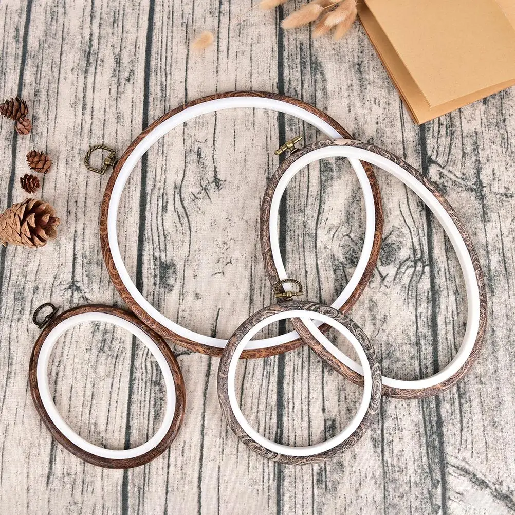 Wooden Plastic Frame Embroidery Hoop Ring Circle Round Loop For Cross Stitch Machine Hand DIY Needlecraft Sewing Tools 8 Sizes
Wooden Plastic Frame Embroidery Hoop Ring Circle Round Loop For Cross Stitch Machine Hand DIY Needlecraft Sewing Tools 8 Sizes
