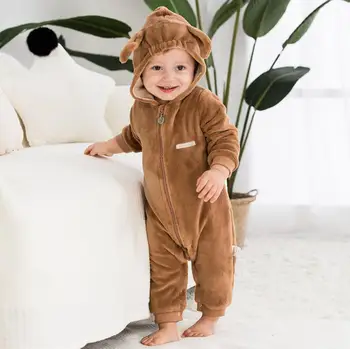 Autumn Winter Cute Ears Children's Coral Fleece Hoodies Jumpsuit Overalls Newborn Baby Girls Boys Newborn Toddle Clothes
Autumn Winter Cute Ears Children's Coral Fleece Hoodies Jumpsuit Overalls Newborn Baby Girls Boys Newborn Toddle Clothes