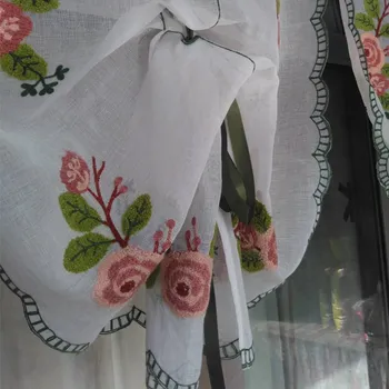 JUYANG.Colored wool embroidered tulle curtains. Pastoral style Roman curtains / balloon curtains.
JUYANG.Colored wool embroidered tulle curtains. Pastoral style Roman curtains / balloon curtains.