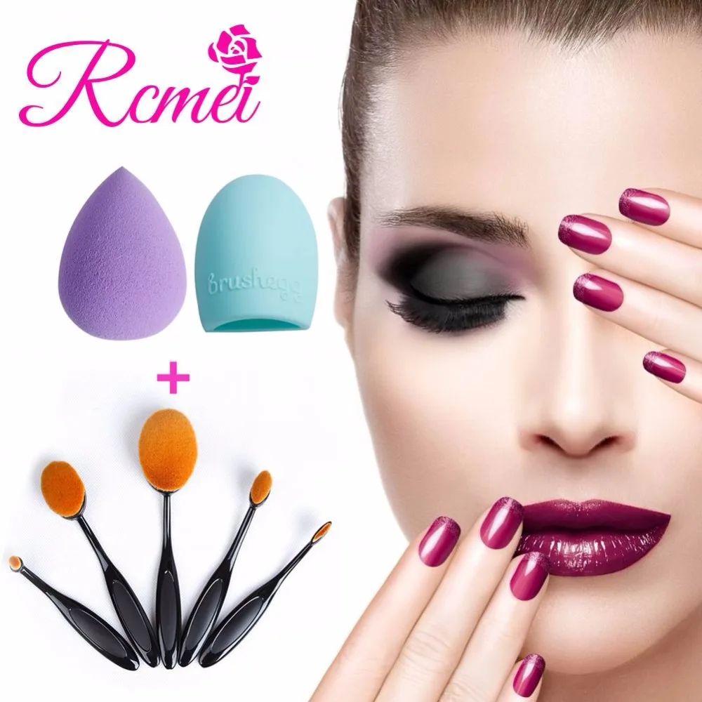 RCMEI 5pcs Makeup Brushes Set Powder Blush Foundation Brush+ Sponge Puff + Brush Egg Make Up Brushes Tools Kits Lady Cosmetics
RCMEI 5pcs Makeup Brushes Set Powder Blush Foundation Brush+ Sponge Puff + Brush Egg Make Up Brushes Tools Kits Lady Cosmetics