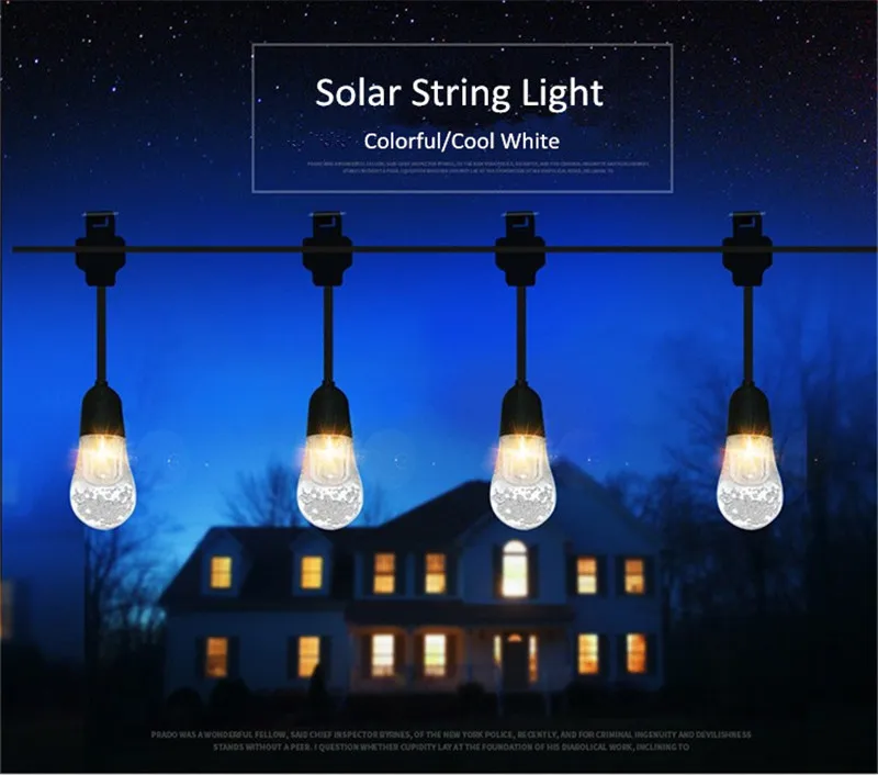 LED Solar Light Waterproof LED Fairy Lights Outdoor Solar String Light Solar Power Lamp for Garland Decoration Christmas
LED Solar Light Waterproof LED Fairy Lights Outdoor Solar String Light Solar Power Lamp for Garland Decoration Christmas