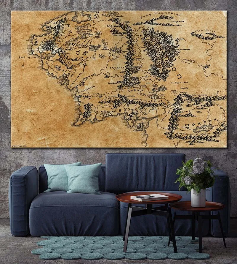 Map of Middle Earth Canvas Decor Map Movie Lord of the Rings LOTR Map Poster Canvas Map Decor Print Print For Home Home Decor
Map of Middle Earth Canvas Decor Map Movie Lord of the Rings LOTR Map Poster Canvas Map Decor Print Print For Home Home Decor