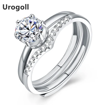 Fashion 100% 925 Sterling Silver Cubic Zirconia Women Wedding Ring Jewelry Fashion Adjustable Engagement Crystal Rings
Fashion 100% 925 Sterling Silver Cubic Zirconia Women Wedding Ring Jewelry Fashion Adjustable Engagement Crystal Rings