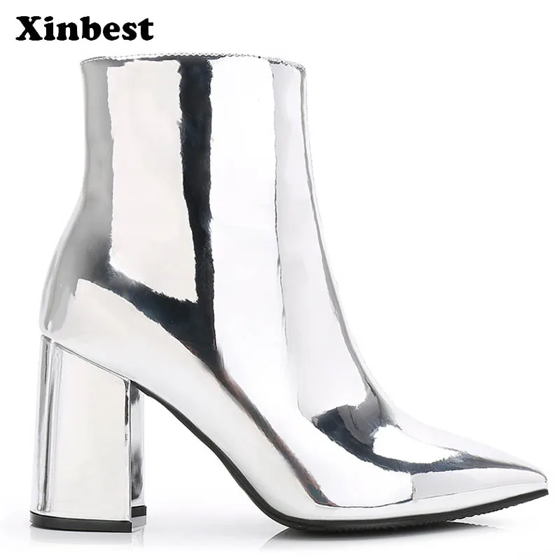 Xinbest Woman Boots Pointed Toe Women High Heel Shoes Casual Fashion Womens Winter Boots Square heel Ankle Boots For Women
Xinbest Woman Boots Pointed Toe Women High Heel Shoes Casual Fashion Womens Winter Boots Square heel Ankle Boots For Women