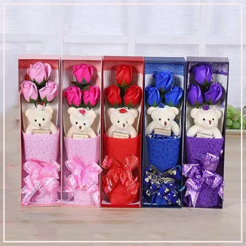 New Creative handmade rose soap flower&dolls fragrant bouquet gift box wedding gift Valentine 's Day decoration flowers
New Creative handmade rose soap flower&dolls fragrant bouquet gift box wedding gift Valentine 's Day decoration flowers