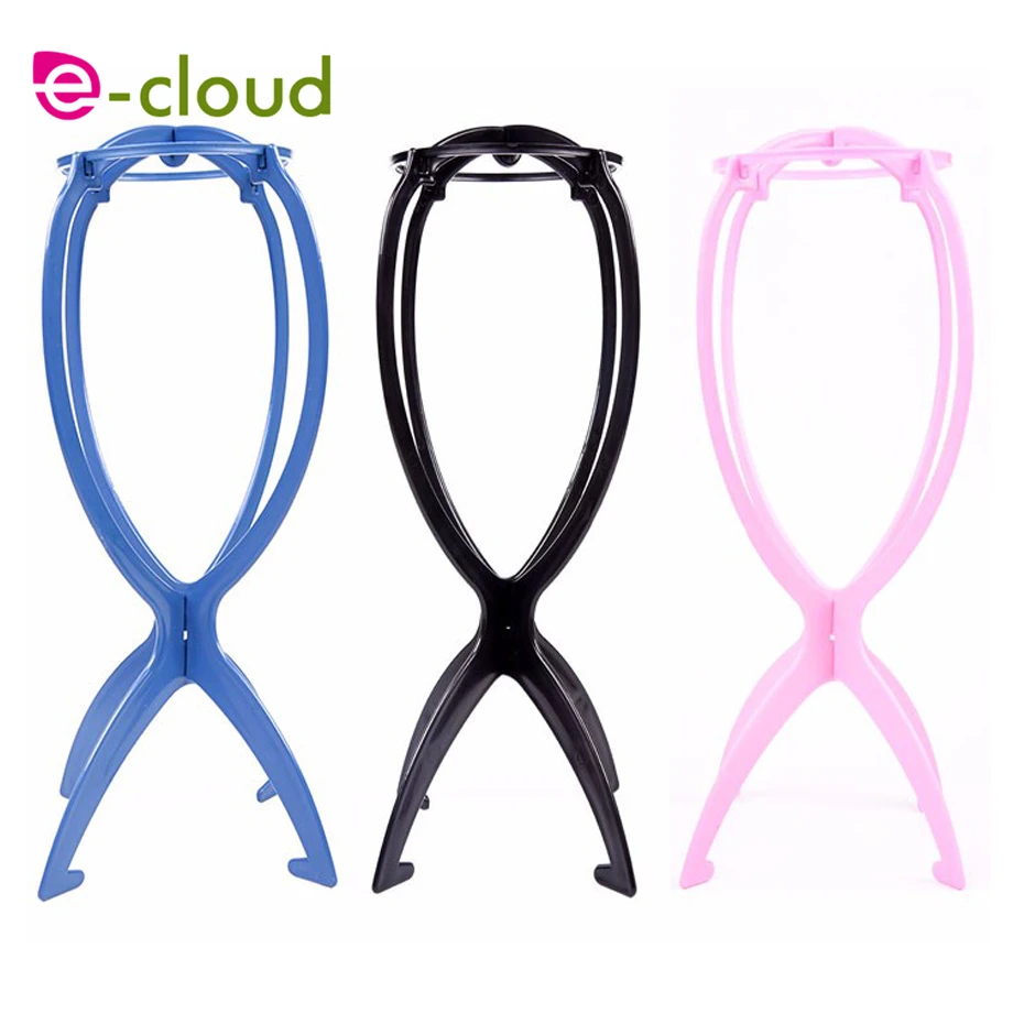 Hair Wig Products Flexible Plastic Wig Stand 3pcs/pack Black/Pink/Blue Portable Folding Wig Holder Hat Cap Wig Display Tool
Hair Wig Products Flexible Plastic Wig Stand 3pcs/pack Black/Pink/Blue Portable Folding Wig Holder Hat Cap Wig Display Tool