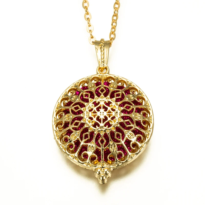 Aroma Diffuser Necklace Open Vintage Lockets Gold Pendant Perfume Essential Oil Aromatherapy Locket Necklace with 1 Pads A64-1
Aroma Diffuser Necklace Open Vintage Lockets Gold Pendant Perfume Essential Oil Aromatherapy Locket Necklace with 1 Pads A64-1