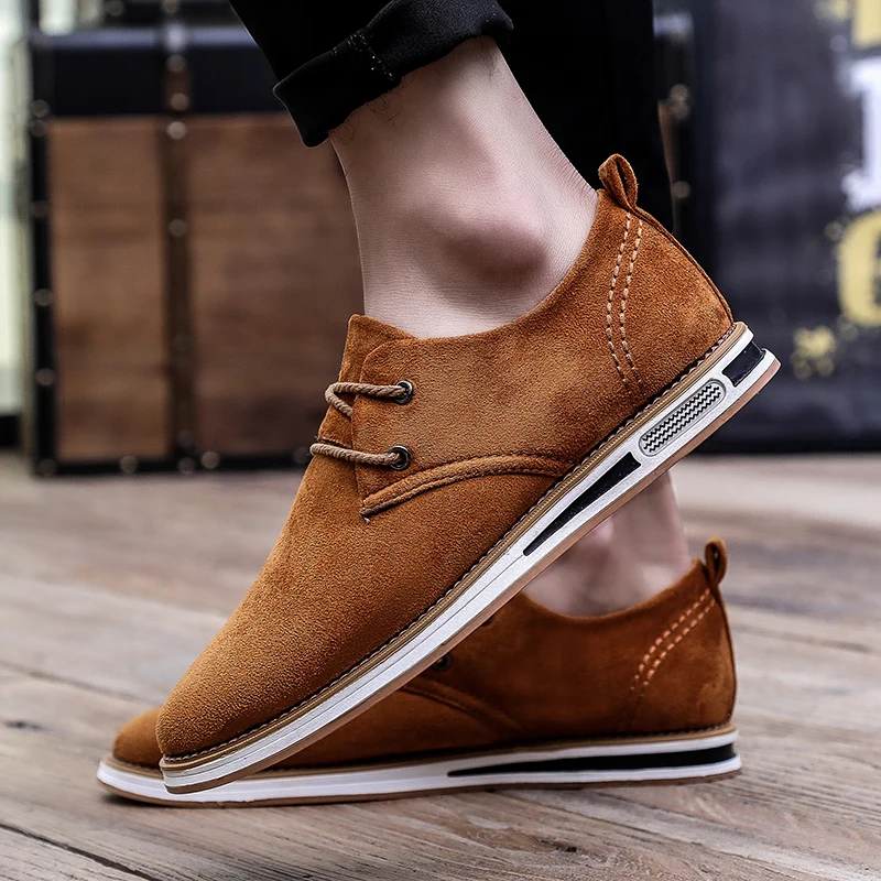 Men suede Leather Shoes Fashion Korea style Men Loafers Comfortable Pointed Toe Business Shoes Men Dress Shoes Soft Men Shoes L5
Men suede Leather Shoes Fashion Korea style Men Loafers Comfortable Pointed Toe Business Shoes Men Dress Shoes Soft Men Shoes L5