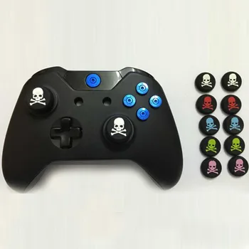 

4pc Skull Thumb Grip Cap Gamepad Joystick Cover Case For Sony PlayStation Dualshock 3/4 PS3 PS4 Slim Pro Xbox One 360 Controller