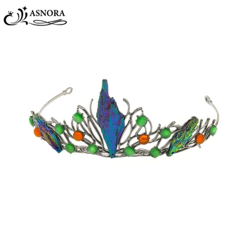 ASNORA Green Crystal Handmade Crown Wedding hair Jewelry Baroque Wedding Party Headbands Fashion Hair Ornaments Bridal Tiara
ASNORA Green Crystal Handmade Crown Wedding hair Jewelry Baroque Wedding Party Headbands Fashion Hair Ornaments Bridal Tiara