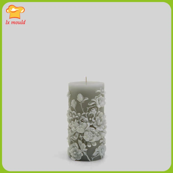 2017 new flower embossed gray silicone mold pattern candle mold cylindrical candle mold
2017 new flower embossed gray silicone mold pattern candle mold cylindrical candle mold
