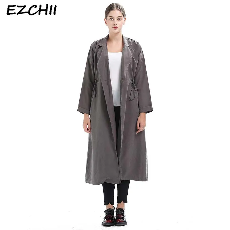 Women Windbreaker Coats Breasted Waist Trench Long Sleeve X-Long Trench Female Turn Down Collar Clothes Streetwear Casaco
Women Windbreaker Coats Breasted Waist Trench Long Sleeve X-Long Trench Female Turn Down Collar Clothes Streetwear Casaco