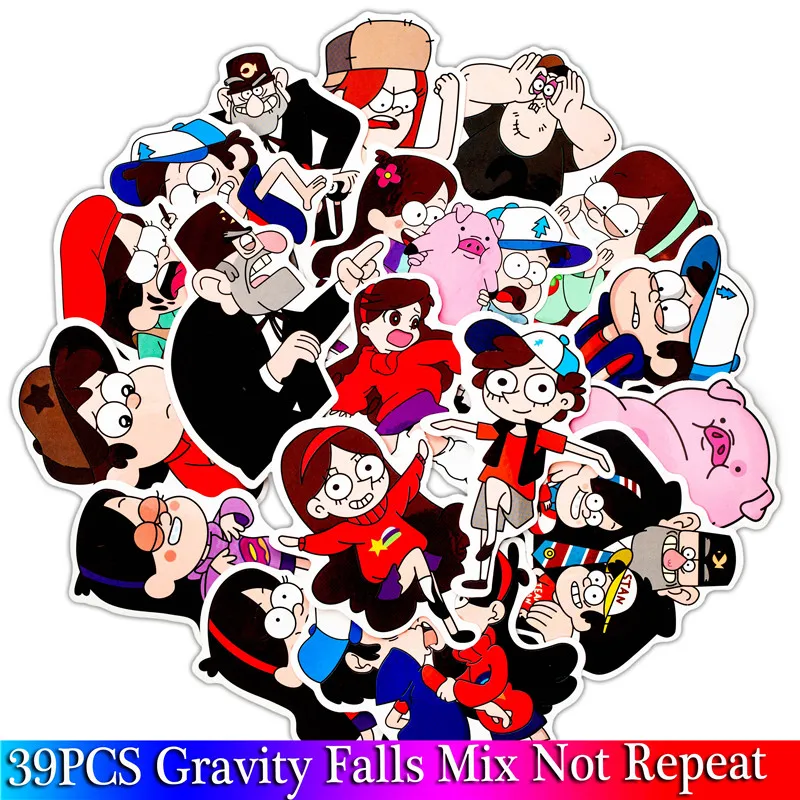 39Pcs Pack Anime Gravity Falls Stickers Cartoon Stickers For Children Luggage Laptop Motorcycle Notebook Stickers For Toys Sets
39Pcs Pack Anime Gravity Falls Stickers Cartoon Stickers For Children Luggage Laptop Motorcycle Notebook Stickers For Toys Sets