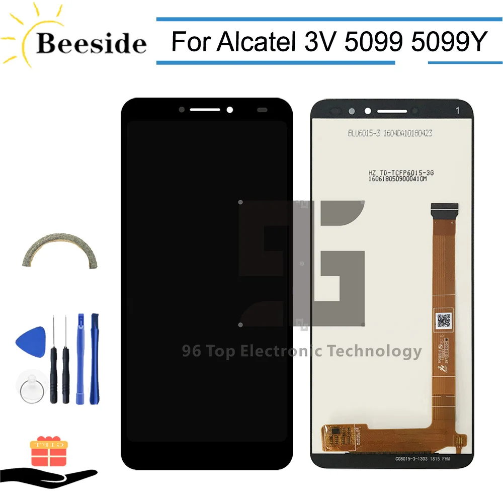 AA+ Quality LCD 6.0'' For Alcatel 3V 5099 5099Y 5099A 5099D LCD Display Touch Screen Digitizer Assembly Replace With Tools
AA+ Quality LCD 6.0'' For Alcatel 3V 5099 5099Y 5099A 5099D LCD Display Touch Screen Digitizer Assembly Replace With Tools