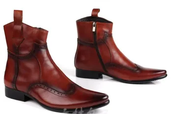 Retro Carved Borgues Autumn Ankle Boots Pointed Toe Military Martin Boots For Man Real Leather Cowboy Work Boots Camisa Social
Retro Carved Borgues Autumn Ankle Boots Pointed Toe Military Martin Boots For Man Real Leather Cowboy Work Boots Camisa Social