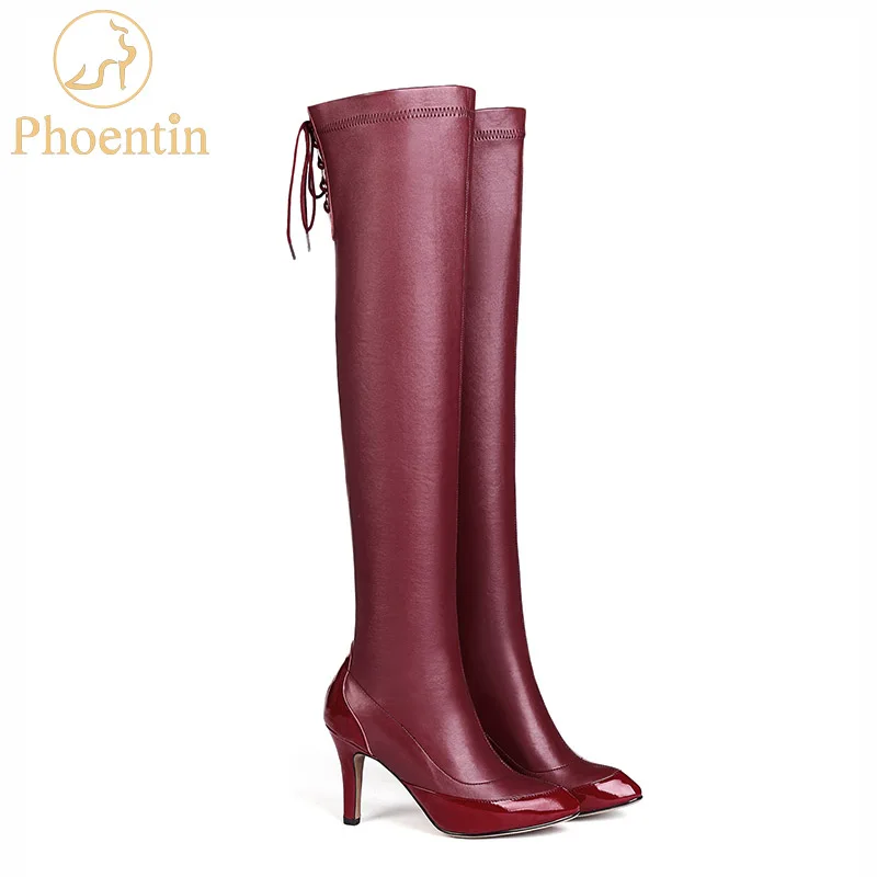 Phoentin red over the knee boots leather thin high heels 2019 hot sale long boots platforms with lace up back sexy shoes FT585
Phoentin red over the knee boots leather thin high heels 2019 hot sale long boots platforms with lace up back sexy shoes FT585