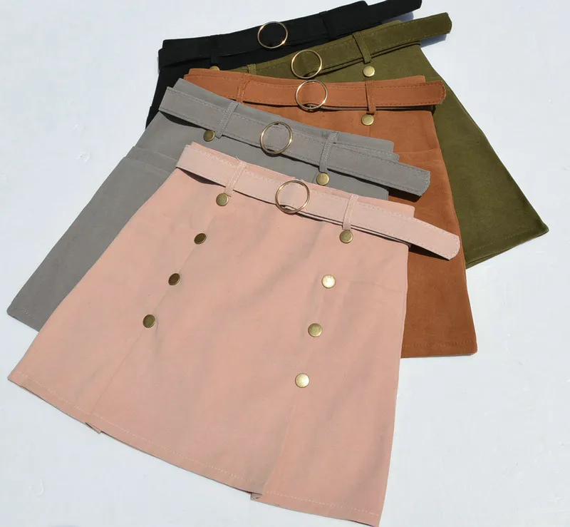 faux suede mini sexy high waist double breasted skirt for women black pink grey army green khaki sexy skirts womens with belt
faux suede mini sexy high waist double breasted skirt for women black pink grey army green khaki sexy skirts womens with belt