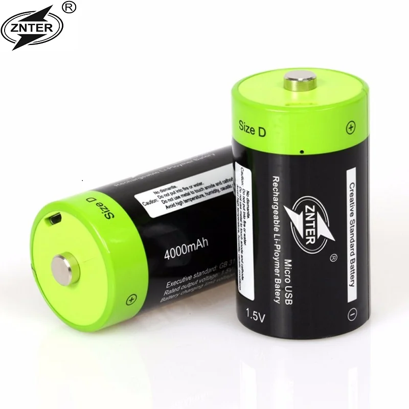 ZNTER 1.5V 4000mAh Battery Micro USB Rechargeable Batteries D Lipo LR20 Battery For RC Camera Drone Accessories
ZNTER 1.5V 4000mAh Battery Micro USB Rechargeable Batteries D Lipo LR20 Battery For RC Camera Drone Accessories
