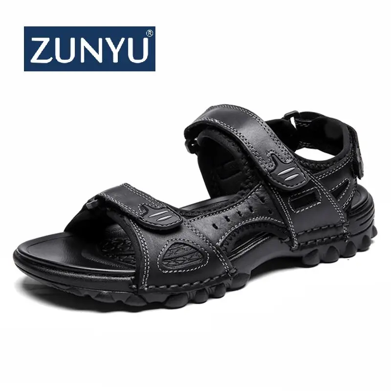 ZUNYU Men Sandals 2019 Summer Genuine Leather Sandals Men Casual Shoes Sneakers Outdoor Beach Shoes Native Male Sole Sandalias
ZUNYU Men Sandals 2019 Summer Genuine Leather Sandals Men Casual Shoes Sneakers Outdoor Beach Shoes Native Male Sole Sandalias