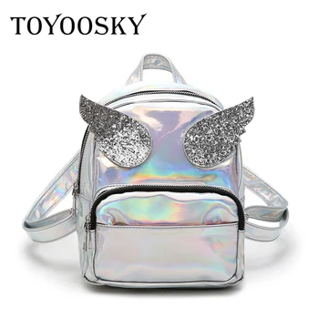TOYOOSKY New 2018 Summer Silver Hologram Laser Backpack Wing Women School Shoulder Bags For Teenage Girls Mochilas Feminina
TOYOOSKY New 2018 Summer Silver Hologram Laser Backpack Wing Women School Shoulder Bags For Teenage Girls Mochilas Feminina