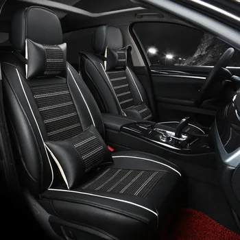 Leather Ice Silk Car Seat Cover Universal Fit summer cool seat cushion pad breathable Car Seat Covers
Leather Ice Silk Car Seat Cover Universal Fit summer cool seat cushion pad breathable Car Seat Covers
