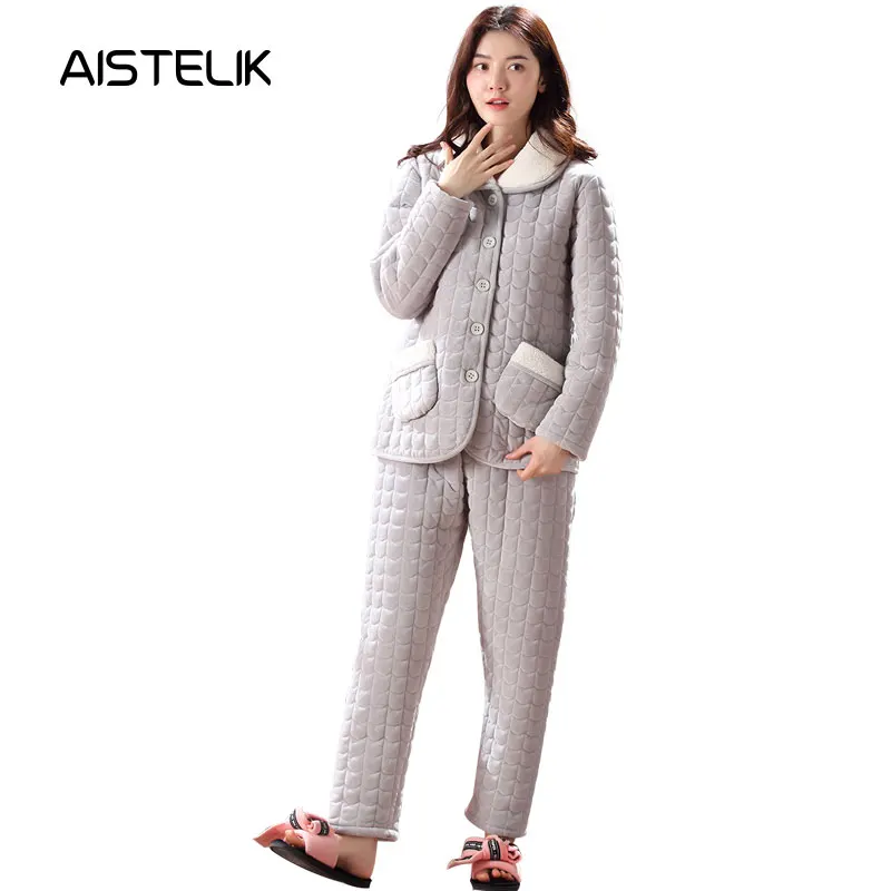 New winter pajamas for women Sleepwear warm home service suits and nightwear suits explosions warm pyjama home clothes for women
New winter pajamas for women Sleepwear warm home service suits and nightwear suits explosions warm pyjama home clothes for women