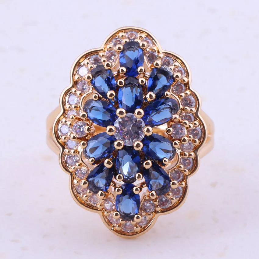 Enioyable Blue Crystal & Cubic Zirconia Yellow Gold Color Trendy Rings Women Party Fashion Jewelry Free Gift Box I0120
Enioyable Blue Crystal & Cubic Zirconia Yellow Gold Color Trendy Rings Women Party Fashion Jewelry Free Gift Box I0120