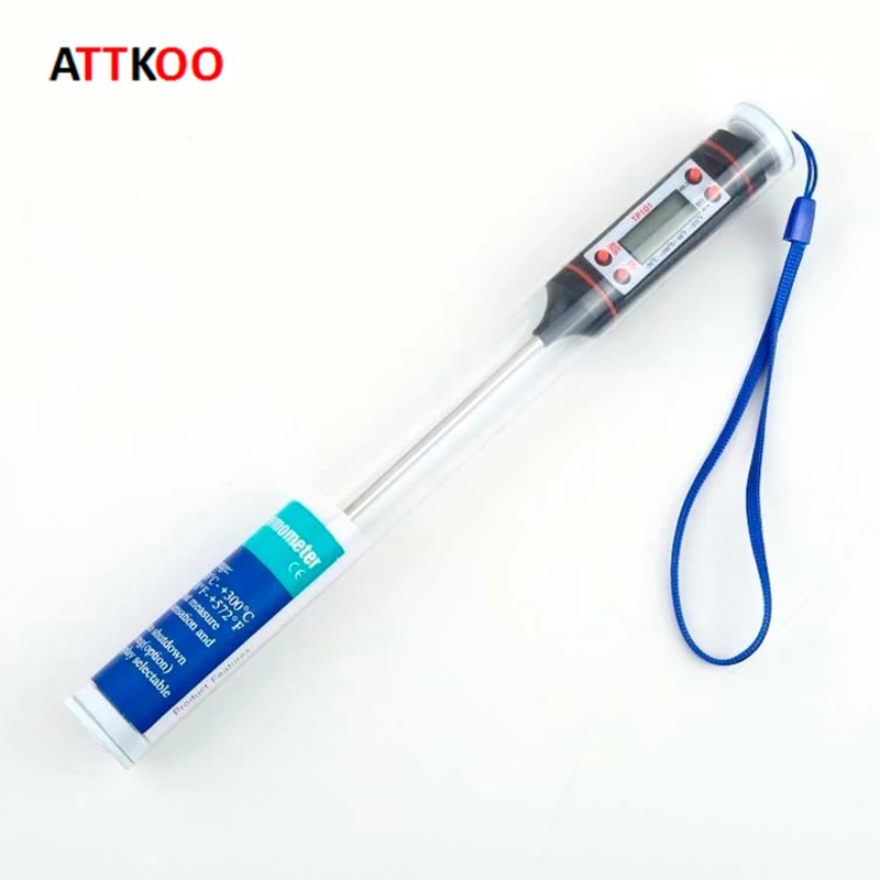 Digital Cooking Thermometer Food Probe Meat Kitchen BBQ Selectable Sensor Gauge Heat Indicator Worldwide Store TP101
Digital Cooking Thermometer Food Probe Meat Kitchen BBQ Selectable Sensor Gauge Heat Indicator Worldwide Store TP101