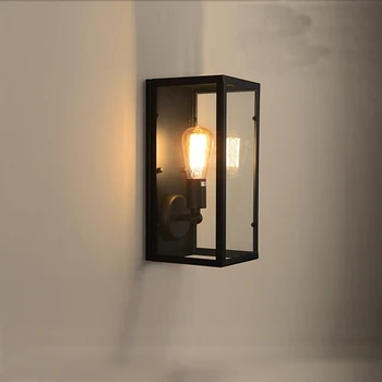 Clear Glass Cover Outdoor Retro Wall Light Metal Frame Glass Wall Lamp Lighting Fixture Aisle Wall Sconce
Clear Glass Cover Outdoor Retro Wall Light Metal Frame Glass Wall Lamp Lighting Fixture Aisle Wall Sconce