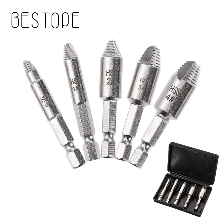 Screw Stud Bolt Easy Extractor Remover Damaged Screw Extractor Set 0# 1# 2# 3# 4# Broken Stuck Screw Removal Tool Kit Easy Take
Screw Stud Bolt Easy Extractor Remover Damaged Screw Extractor Set 0# 1# 2# 3# 4# Broken Stuck Screw Removal Tool Kit Easy Take